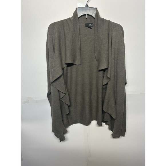 A.n.a.  New Approach Womens Grey Waterfall Cardigan Sweater XL - Picture 1 of 9